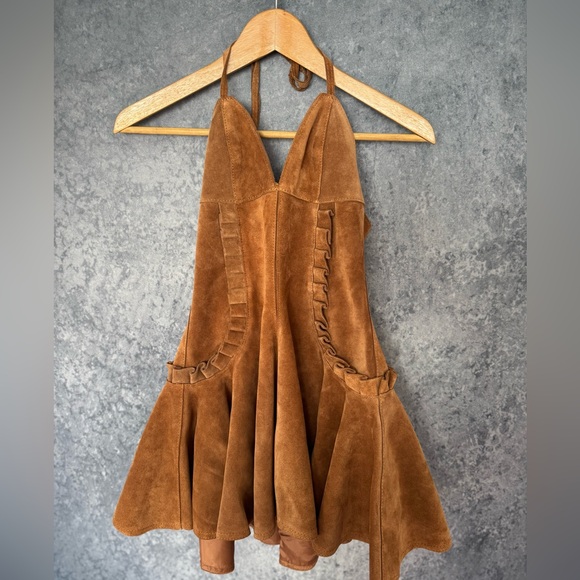 NWT Understated Leather Mini Dress - Picture 6 of 10